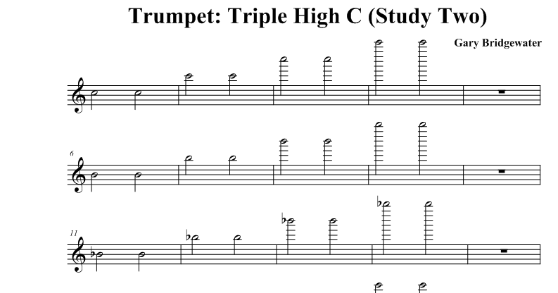 Trumpet: Trumpet: Triple High C (Study Two)